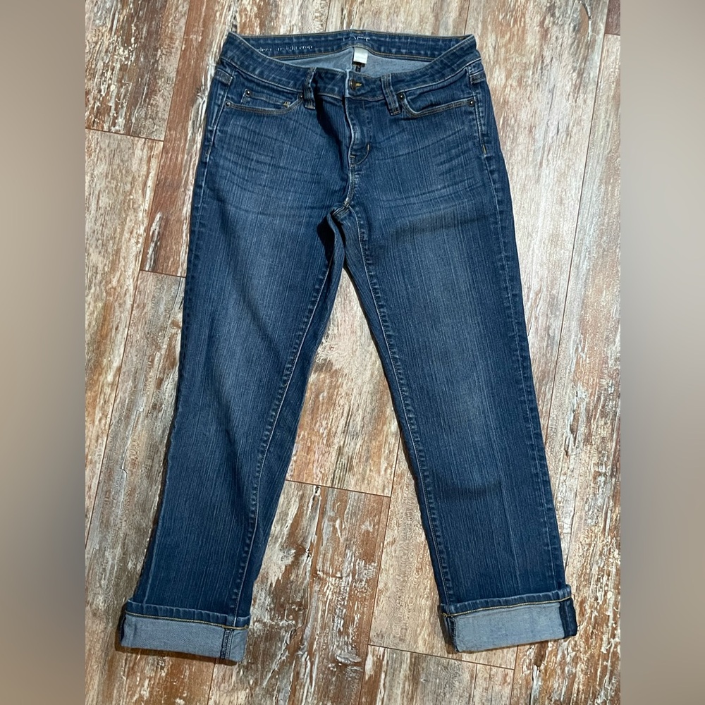 Women’s Loft Dark Blue Cropped Jeans